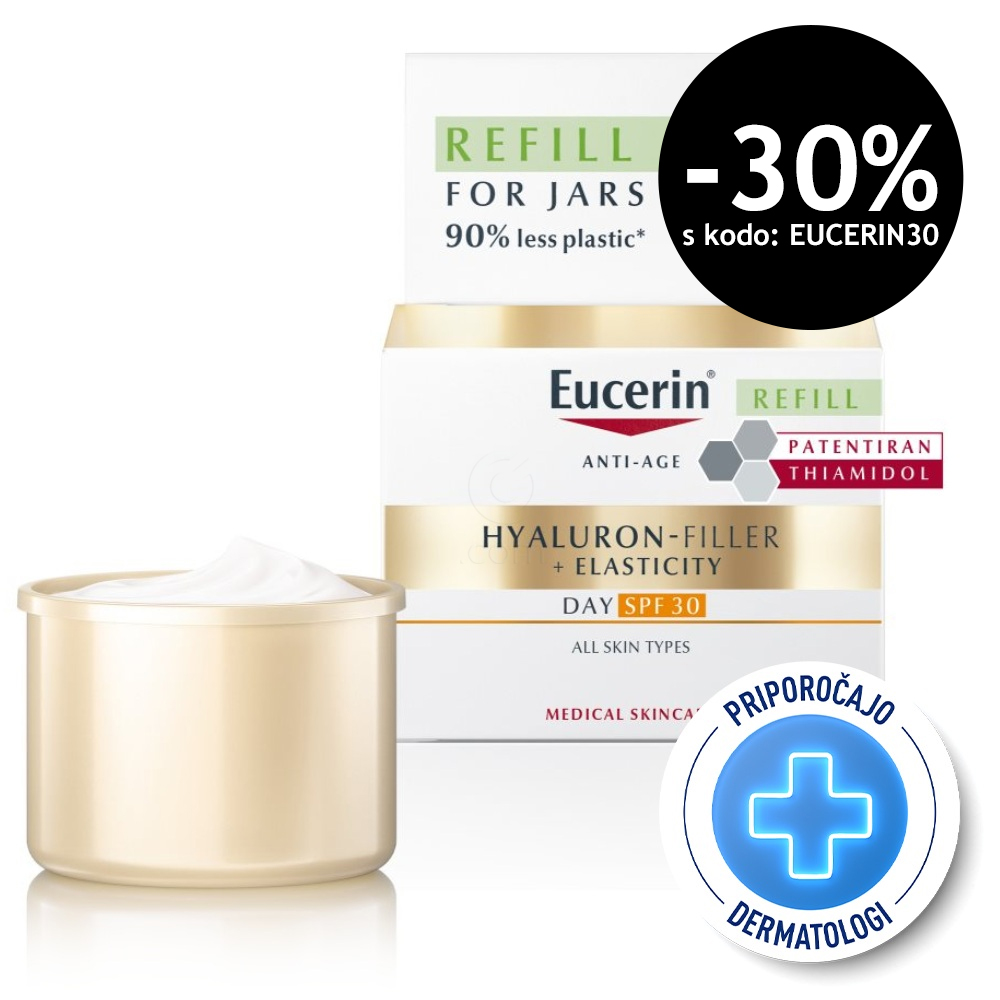 Eucerin Hyaluron-Filler + Elasticity, refill dnevna krema - ZF30 (50 ml)