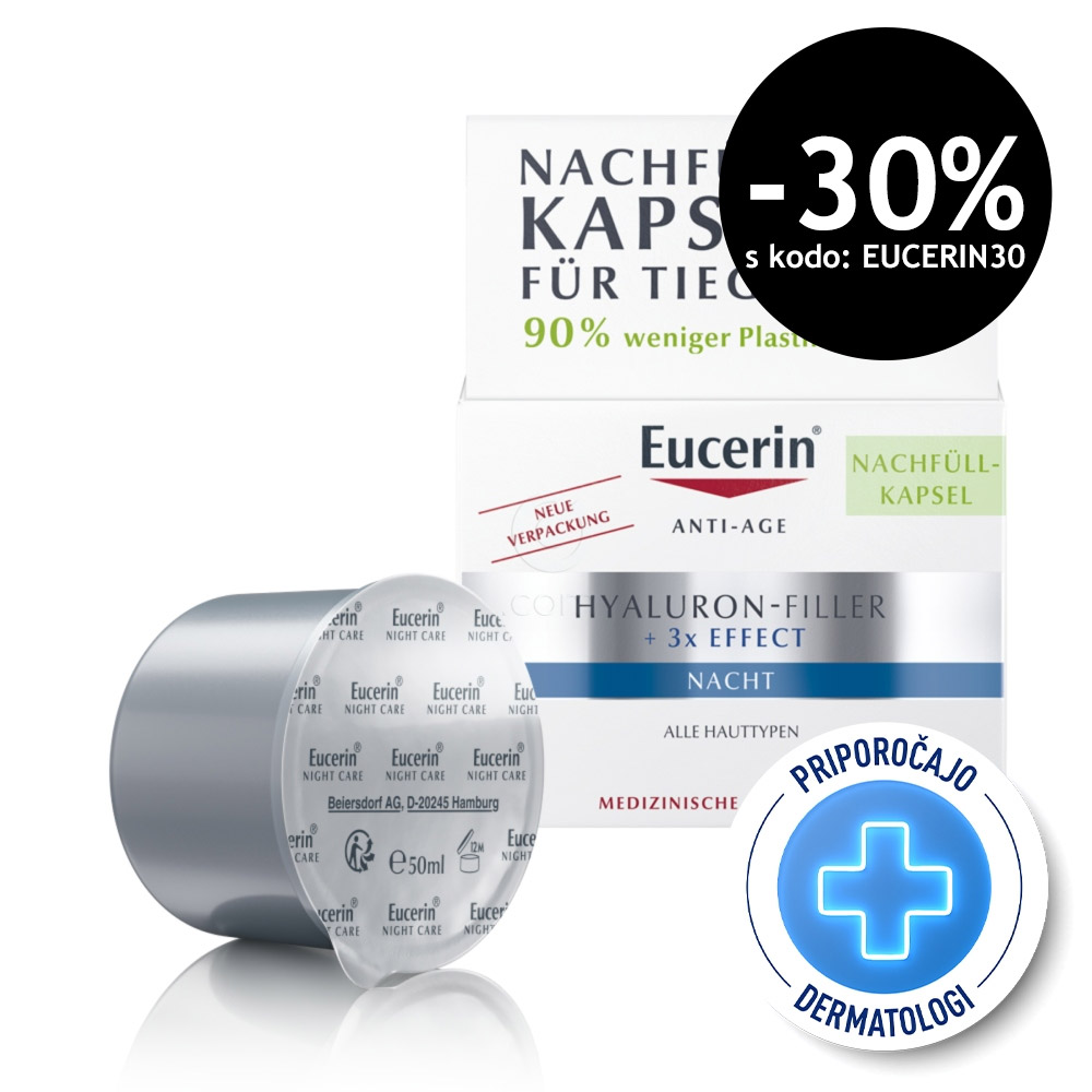 Eucerin Hyaluron-Filler, refill nočna krema (50 ml)