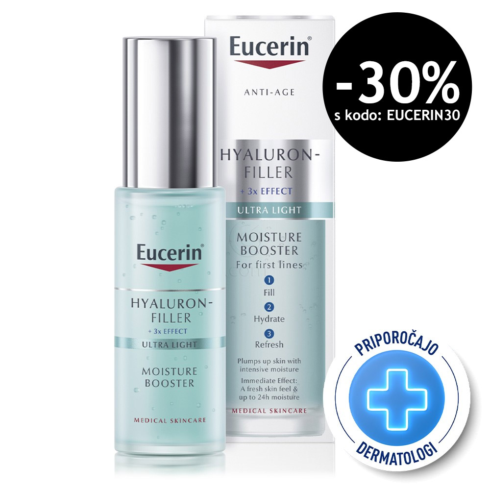 Eucerin Hyaluron-Filler Ultra Light, vlažilni booster (30 ml)