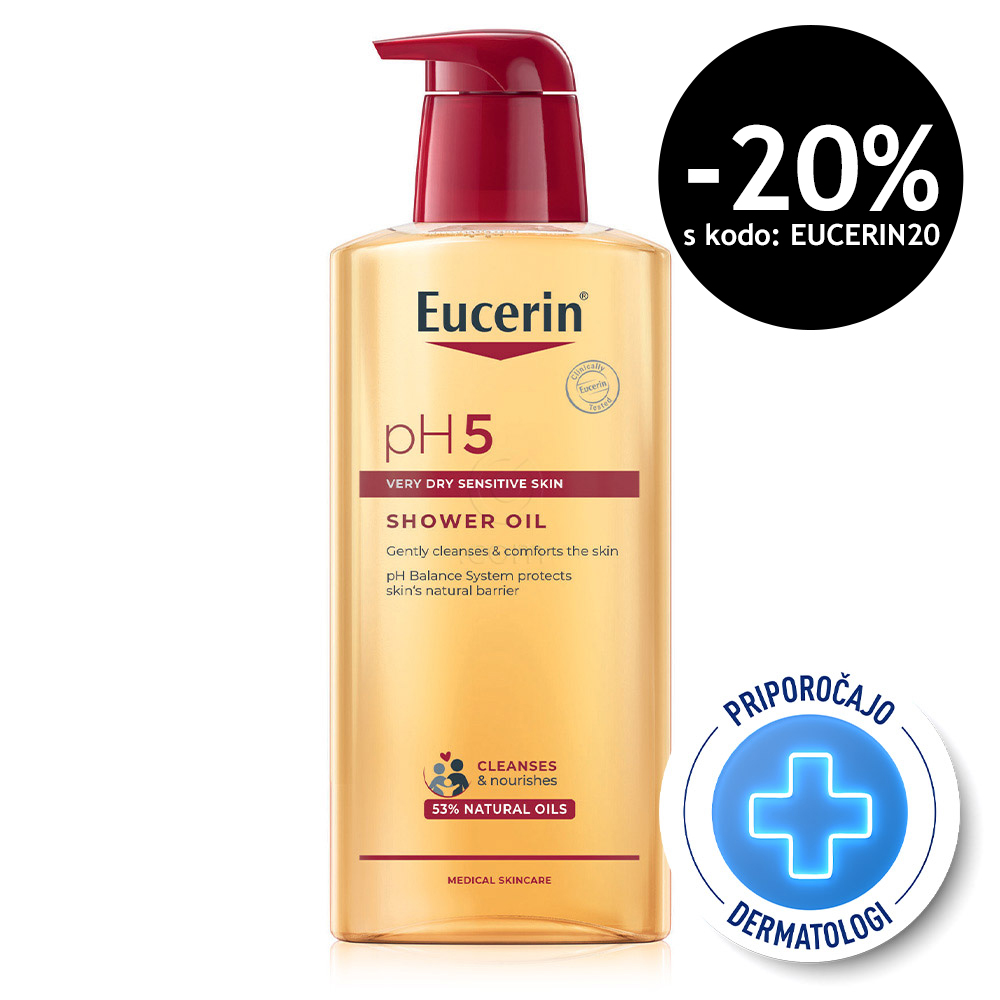 Eucerin pH5, olje za prhanje s pumpico (400 ml)