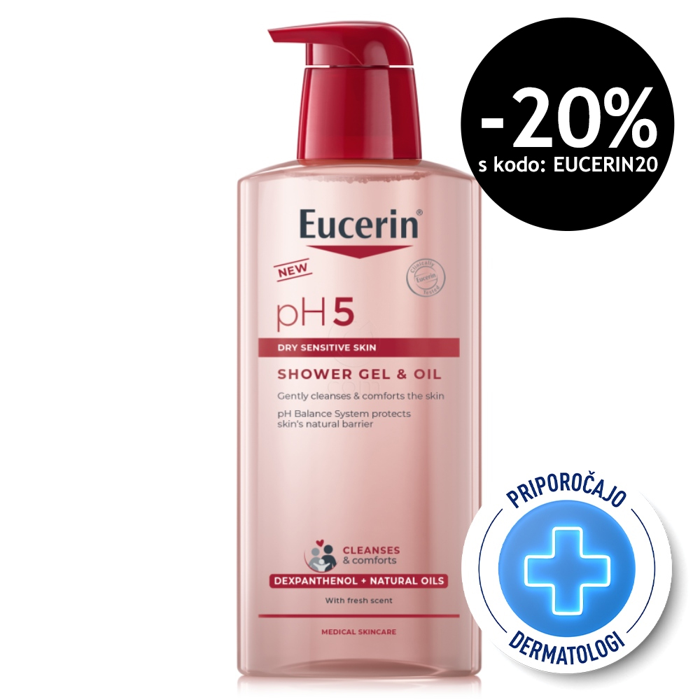 Eucerin pH5, oljni gel za prhanje (400 ml)