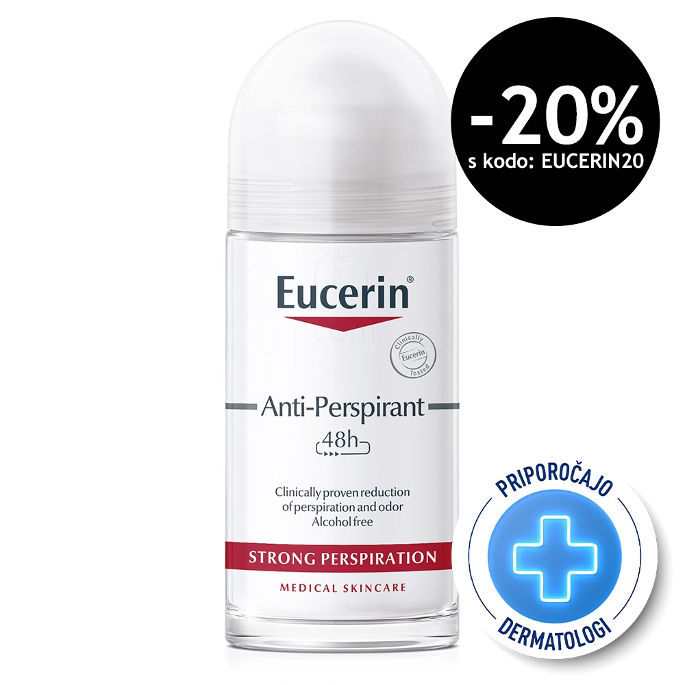Eucerin roll-on deodorant proti močnemu znojenju (50 ml)