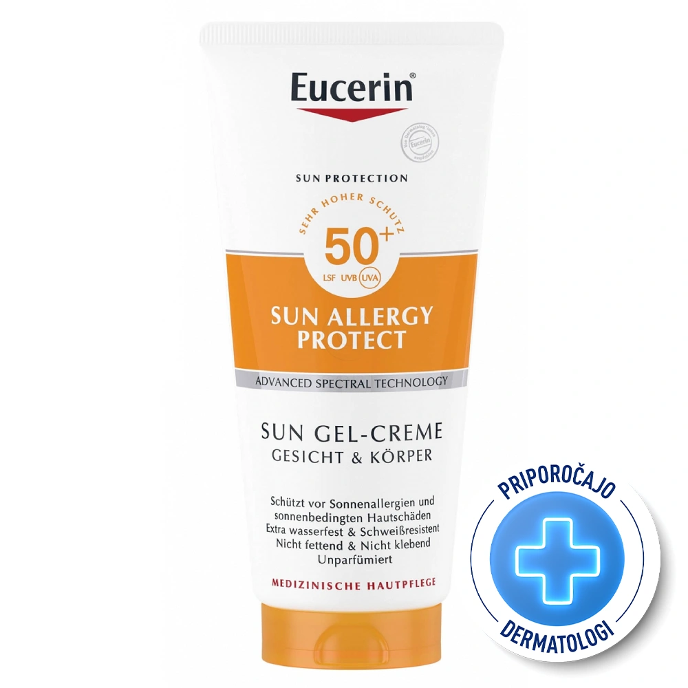 Eucerin Sun Allergy protect, kremni gel za zaščito pred soncem - ZF50+ (200 ml)