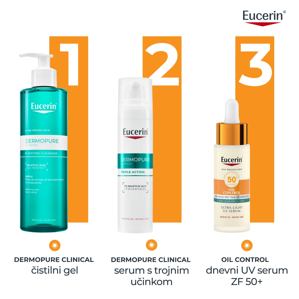 Eucerin Sun Oil Control, dnevni UV serum - ZF50+ (30 ml)