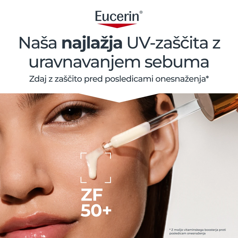 Eucerin Sun Oil Control, dnevni UV serum - ZF50+ (30 ml)