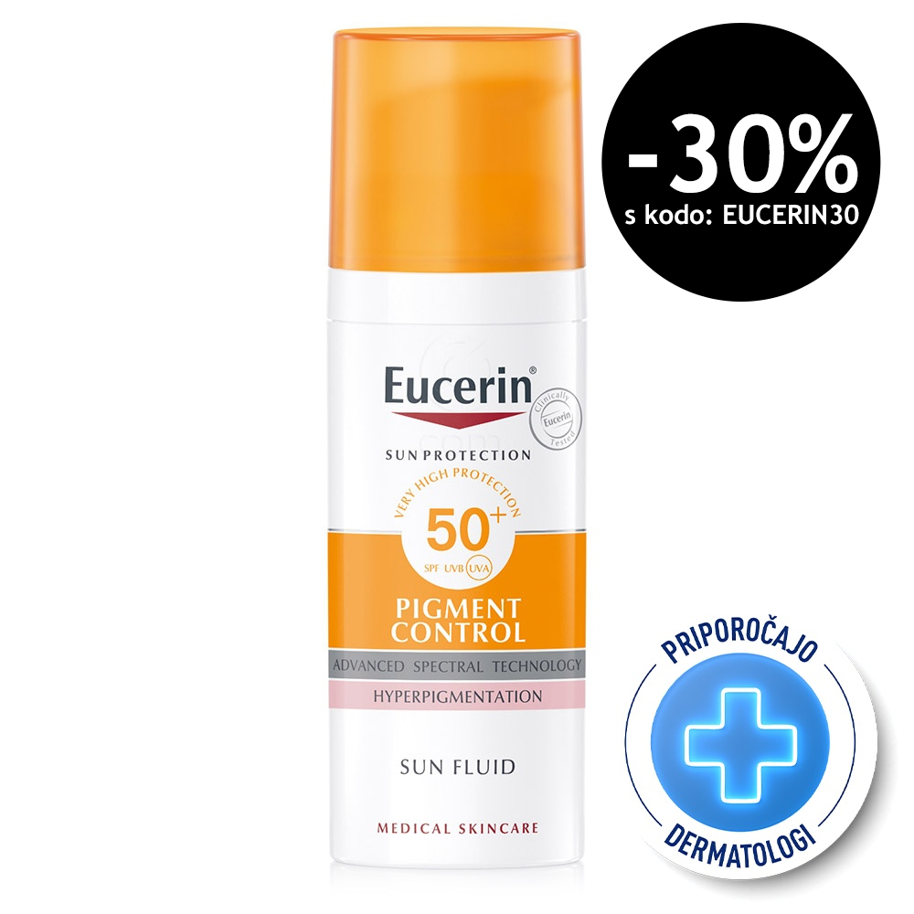 Eucerin Sun Pigment Control, fluid za zaščito pred soncem ZF 50+ (50 ml)