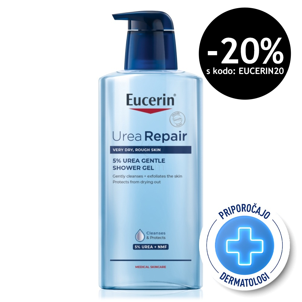 Eucerin UreaRepair 5%, nežni gel za prhanje (400 ml)