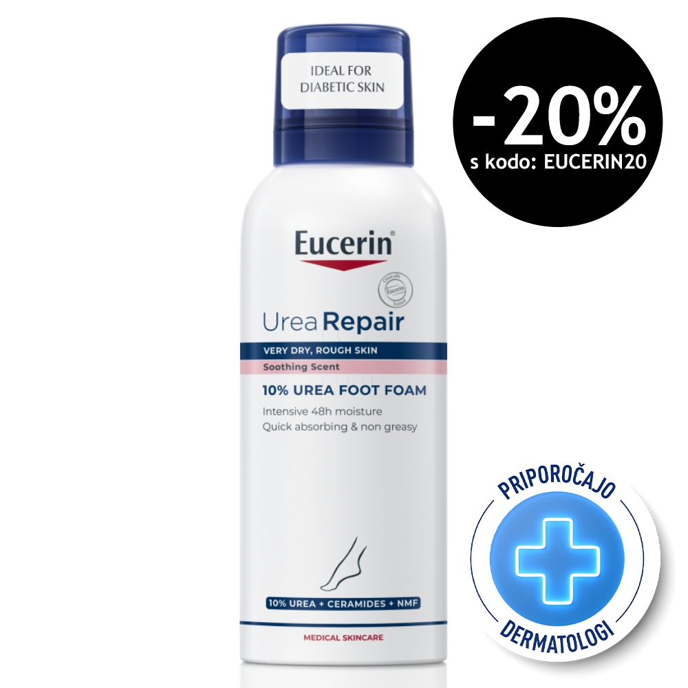 Eucerin UreaRepair Plus 10%, pena za noge (150 ml)