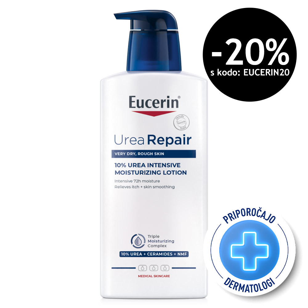 Eucerin UreaRepair plus 10%, losjon za telo s pumpico (400 ml)