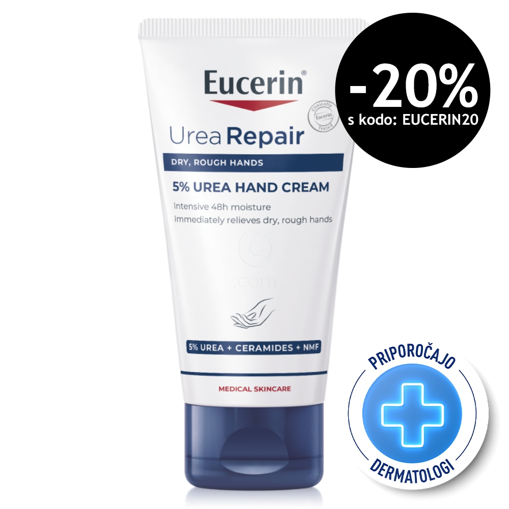 Eucerin UreaRepair plus 5%, krema za roke (75 ml)
