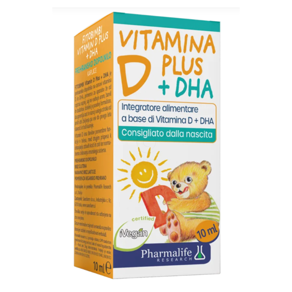Fitobimbi Vitamin D Plus + DHA, kapljice (10 ml)