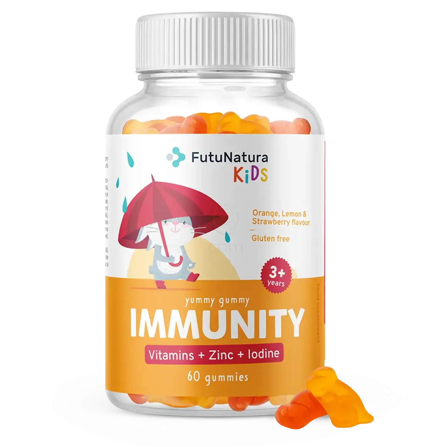 FutuNatura Kids Immunity, gumiji za otroke za imunski sistem (60 gumi bonbonov)