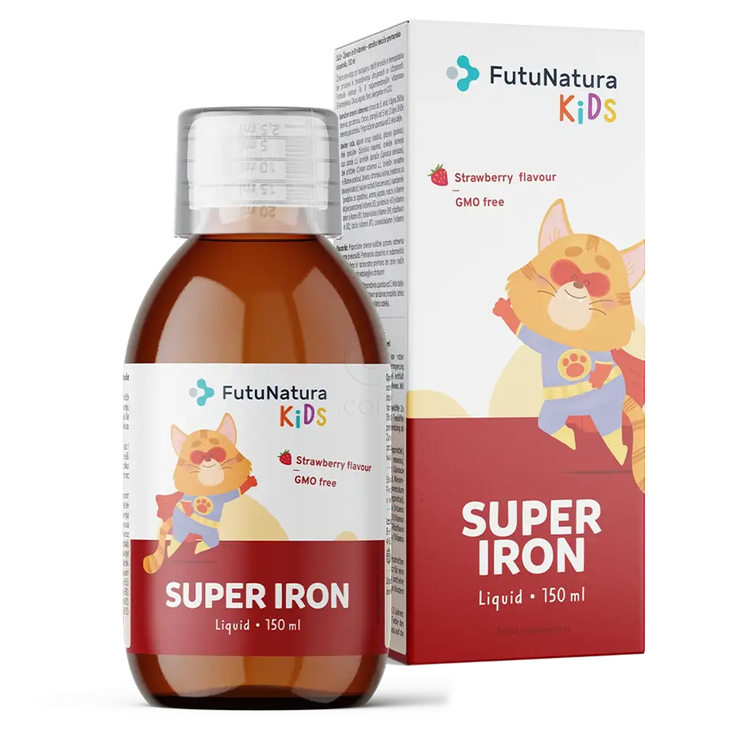 FutuNatura KIDS Super Iron - Železo in vitamini B, tekočina (150 ml)