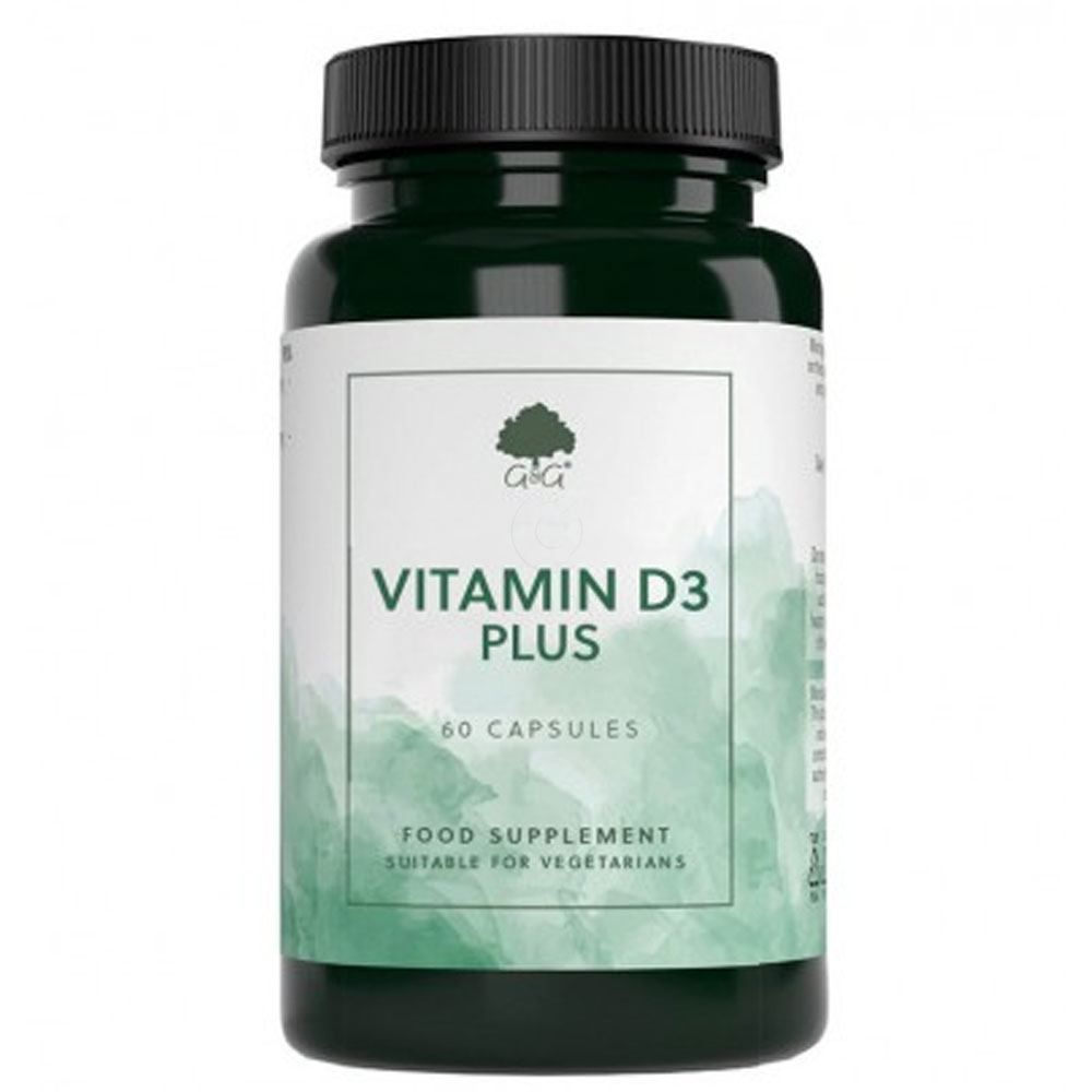G&G Vitamin D3 Plus 3000 IU z vitaminom K2, kapsule (60 kapsul)