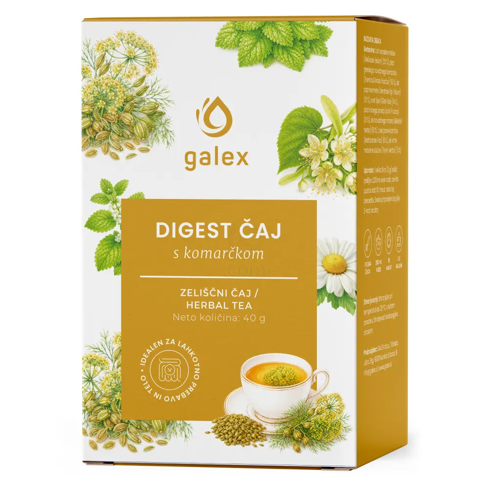 Galex Digest, čaj s komarčkom (40 g)