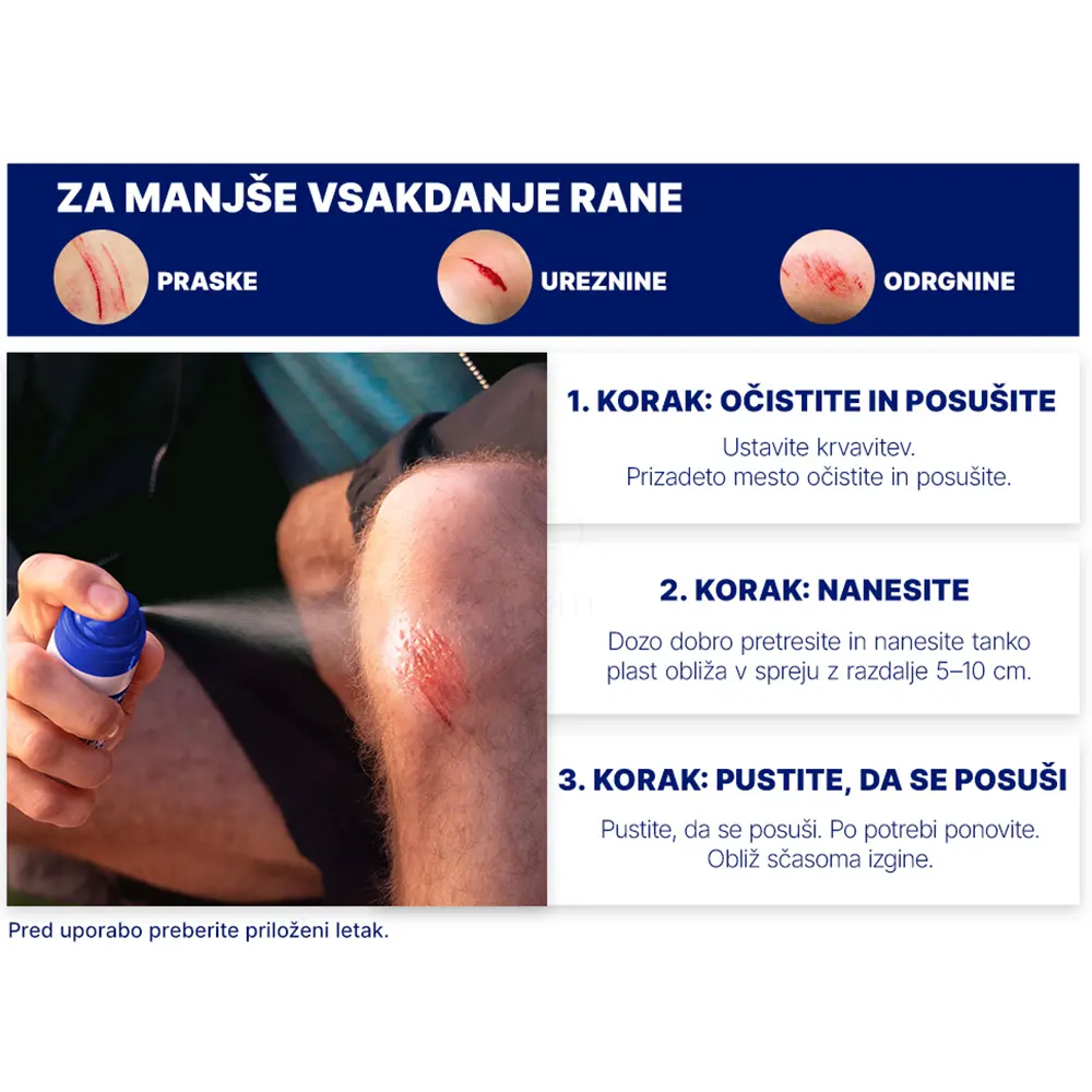 Hansaplast Second Skin Protection, obliž v spreju (40 ml)