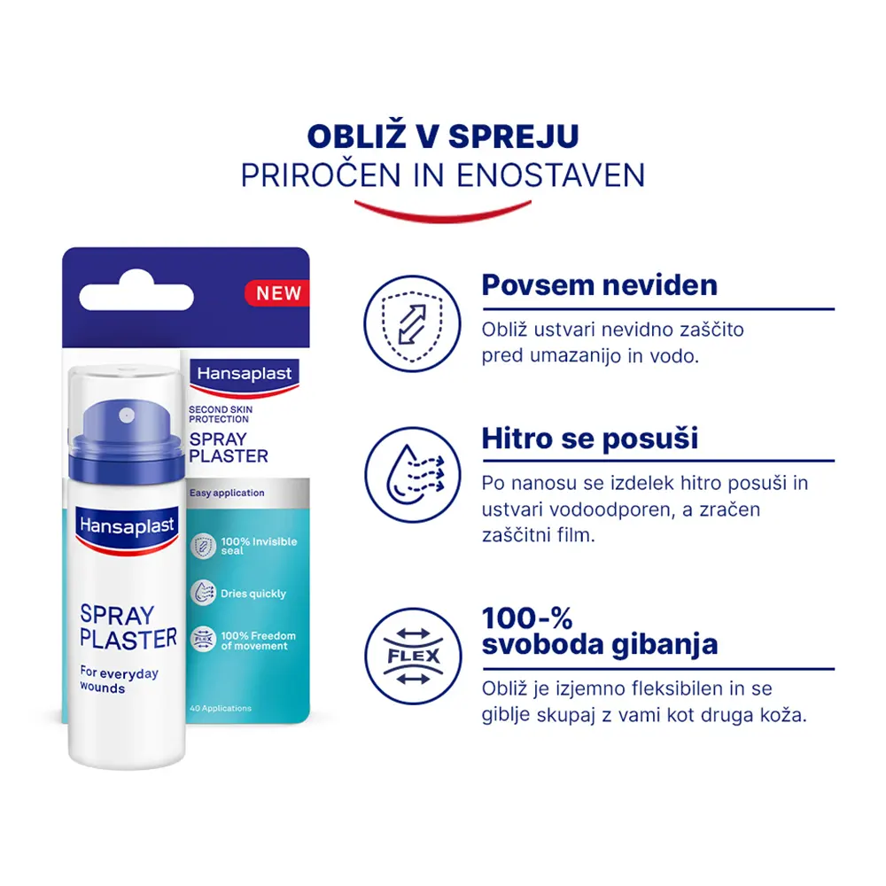 Hansaplast Second Skin Protection, obliž v spreju (40 ml)