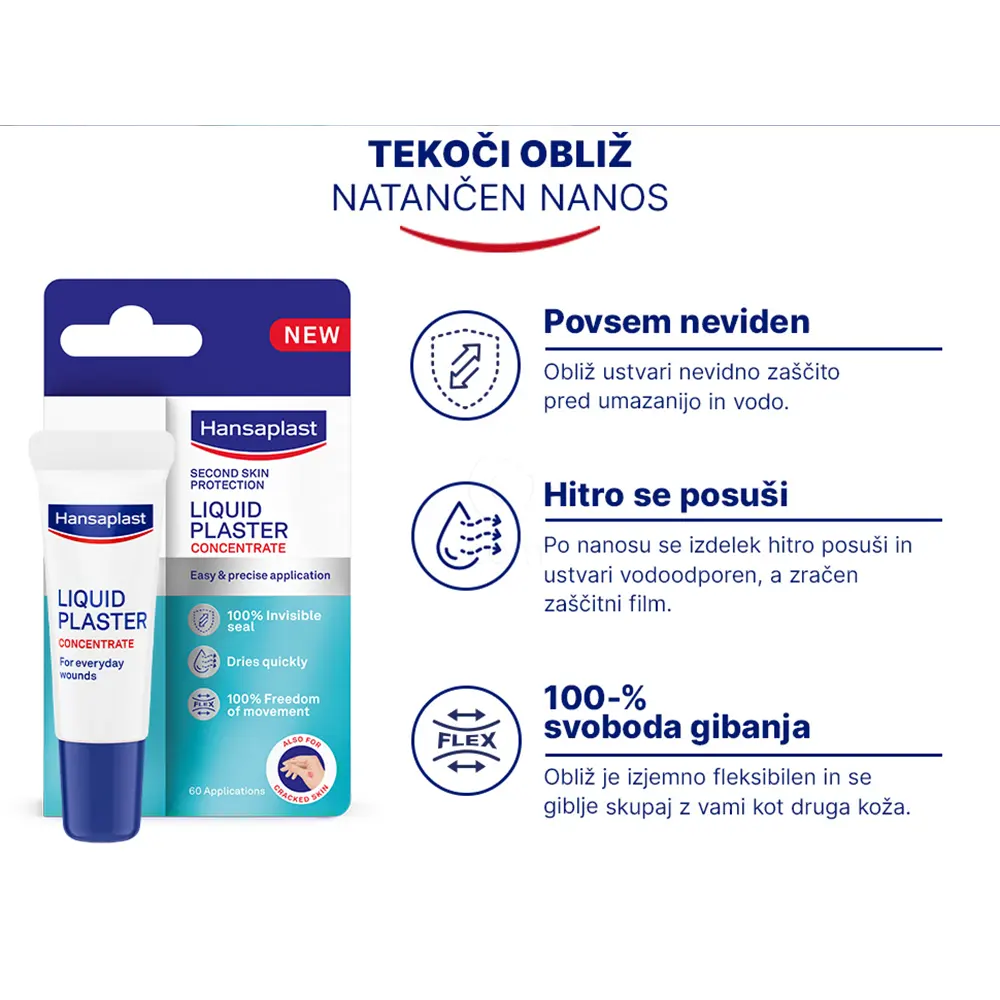 Hansaplast Second Skin Protection, tekoči obliž (10 ml)
