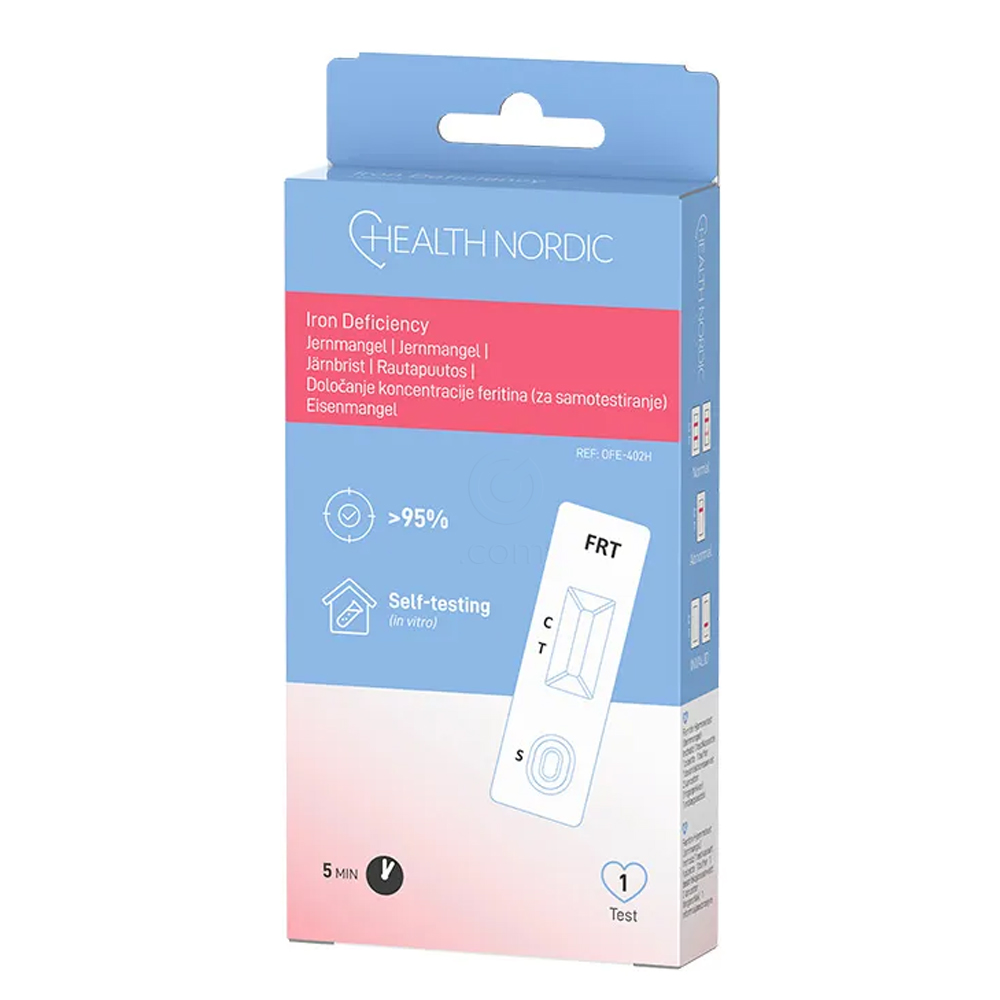 Health Nordic, test feritina (1 komplet)