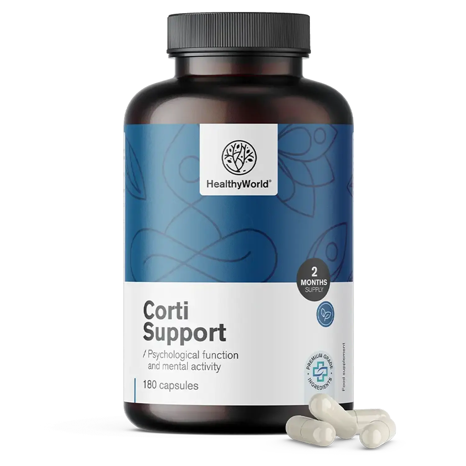HealthyWorld Corti Support, kapsule (180 kapsul)