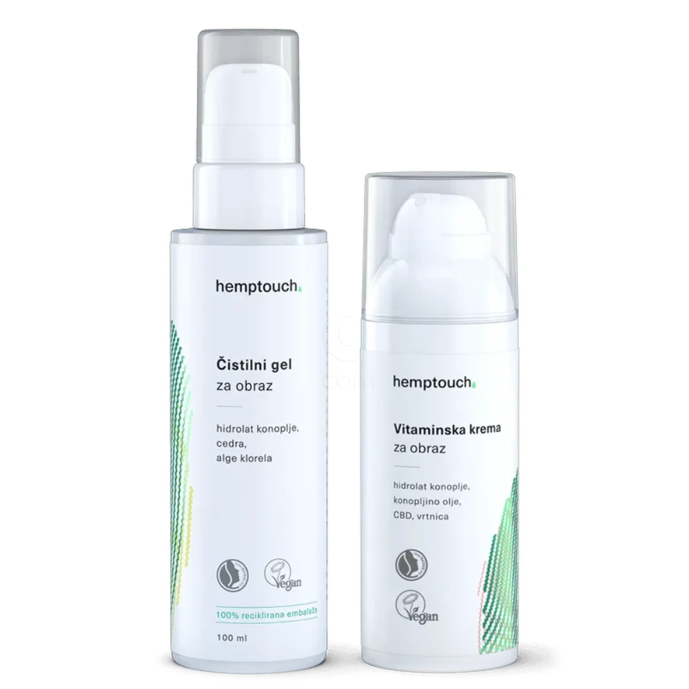 Hemptouch, negovalni duo za mladostno kožo (50 ml + 100 ml)