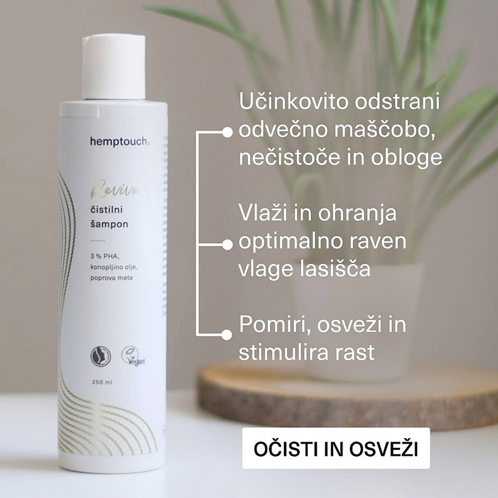 Hemptouch Revive, čistilni šampon (250 ml)