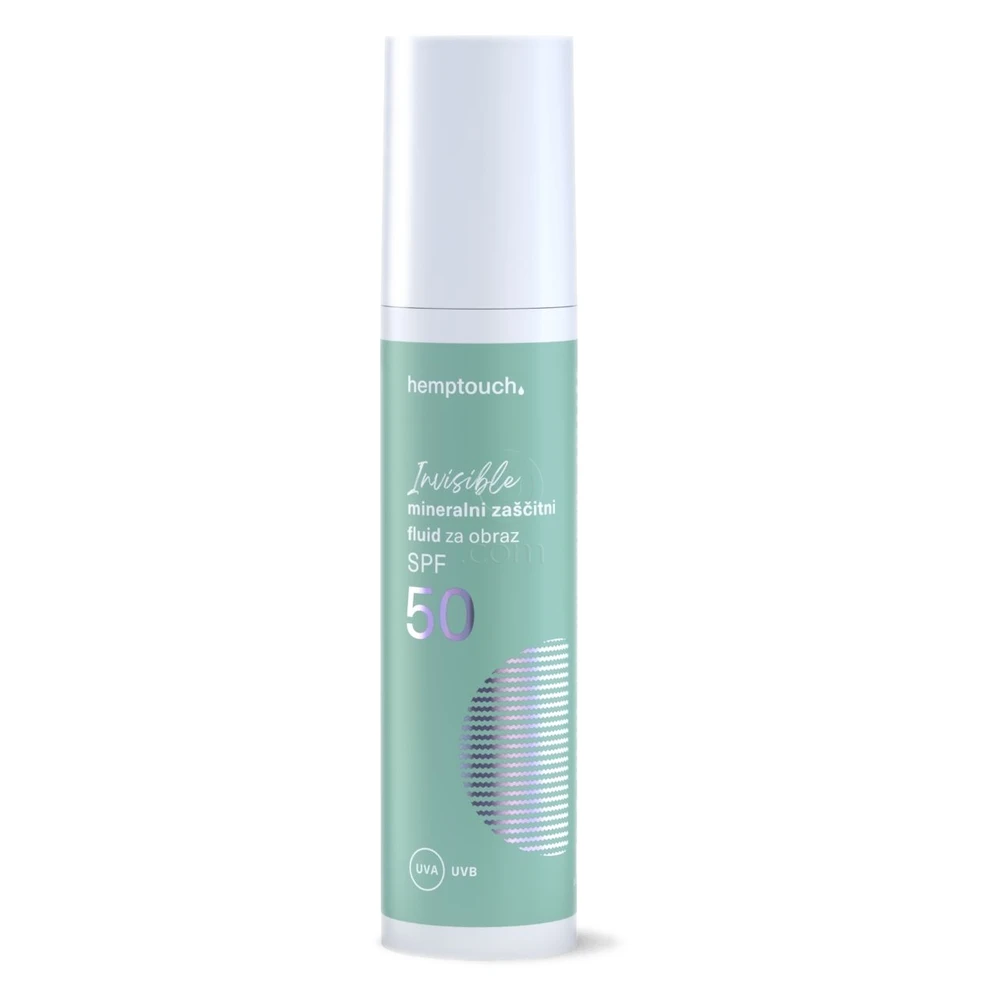 Hemptouch, Invisible mineralni zaščitni fluid za obraz - ZF 50 (50 ml)