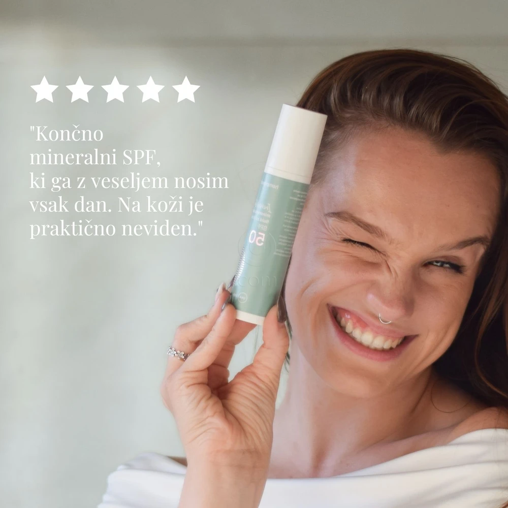 Hemptouch, Invisible mineralni zaščitni fluid za obraz - ZF 50 (50 ml)