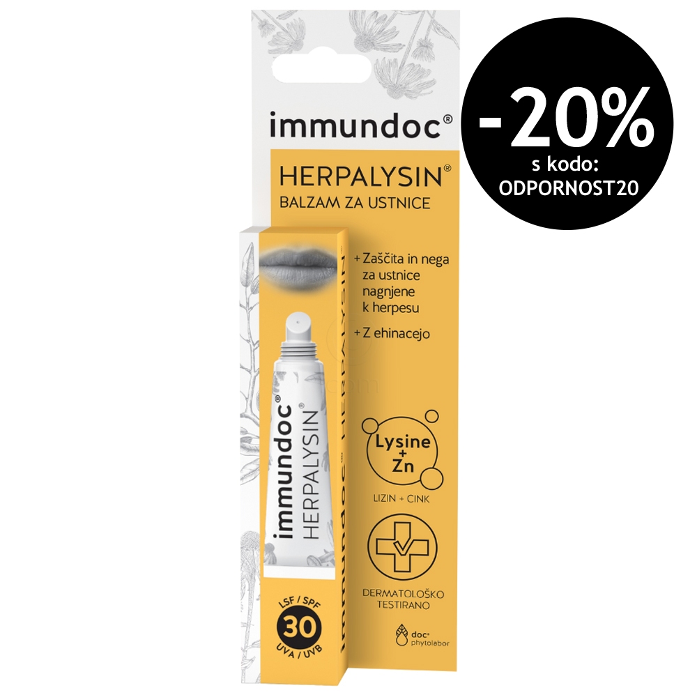 Herpalysin immundoc, balzam za nego ustnic nagnjenih k herpesu - ZF30 (7 ml)