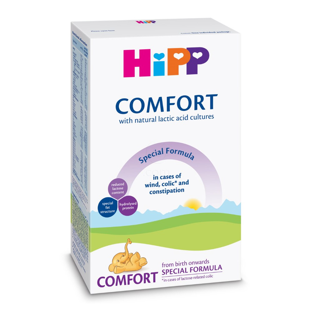 HiPP Comfort, začetno mleko za prehransko uravnavanje napenjanja, kolik* in zaprtosti pri dojenčkih od rojstva dalje (300 g)