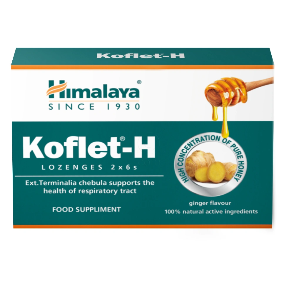 Himalaya Koflet-H, pastile - ingver (12 pastil)