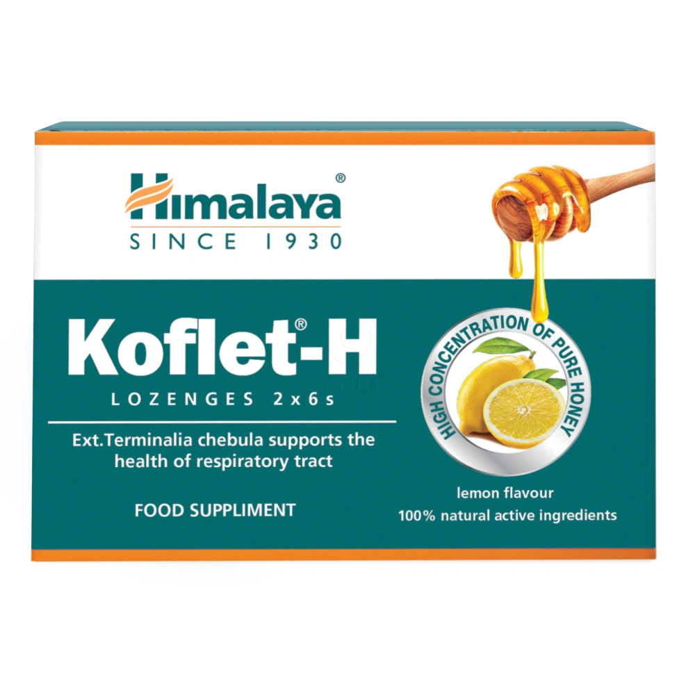 Himalaya Koflet-H, pastile - limona (12 pastil)
