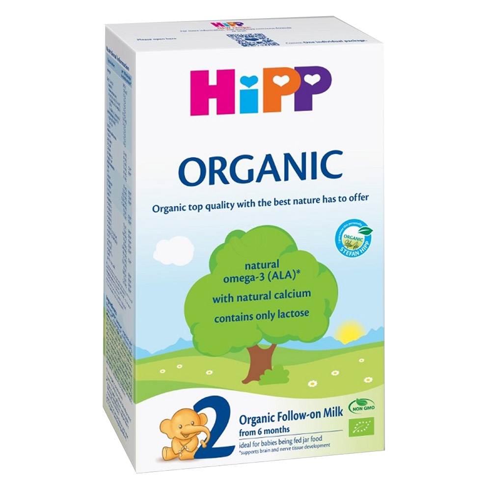 Hipp 2 Organic, ekološko nadaljevalno mleko - po 6. mesecu (300 g)