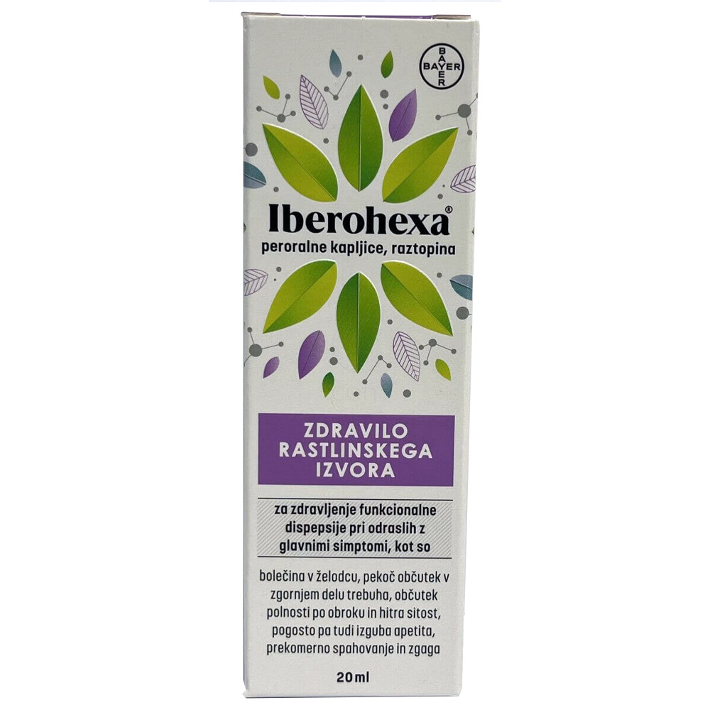 Iberohexa, peoralne kapljice - raztopina (20 ml)