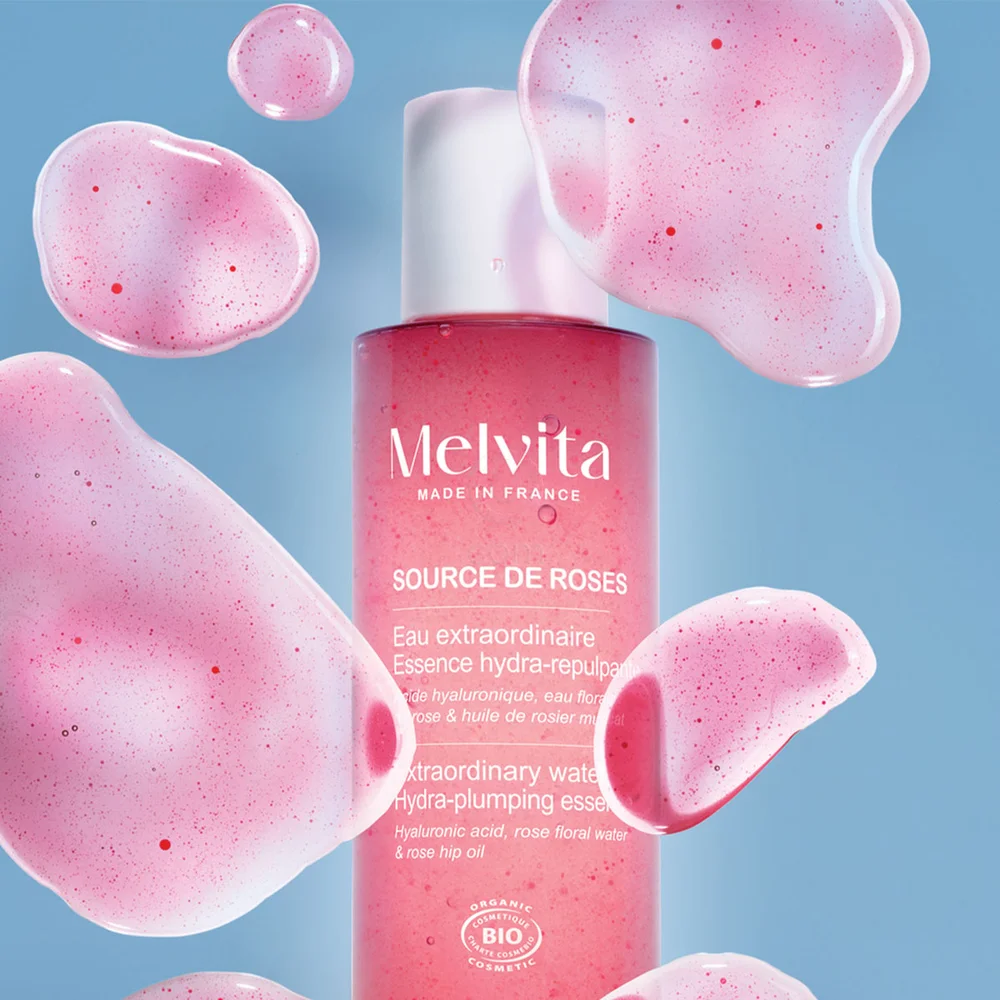Melvita Source de Roses, intenzivna vodica - esenca za vlaženje in napeto kožo obraza (150 ml)