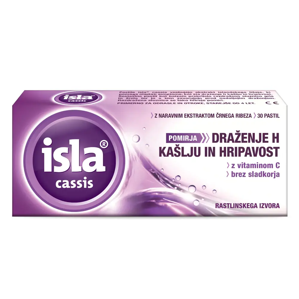 Isla cassis, pastile (30 pastil)