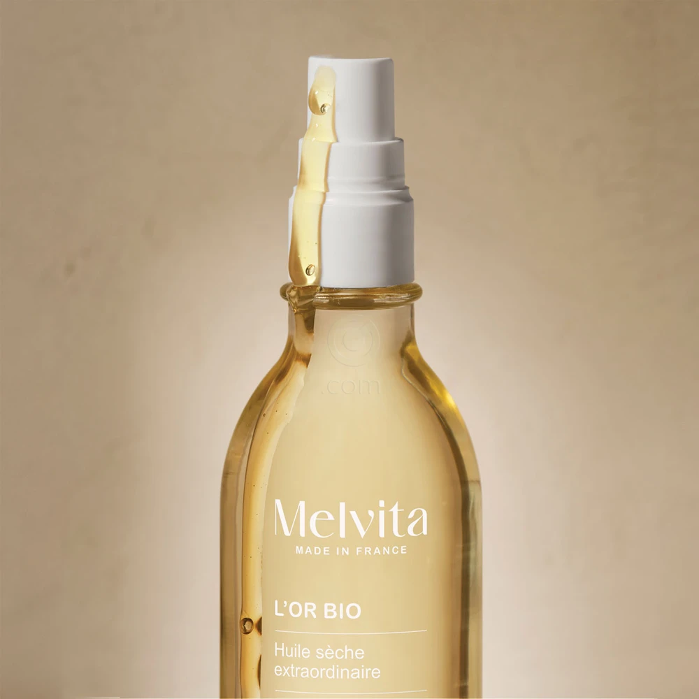 Melvita L'Or Bio, izjemno zlato suho olje za obraz, telo in lase (100 ml)