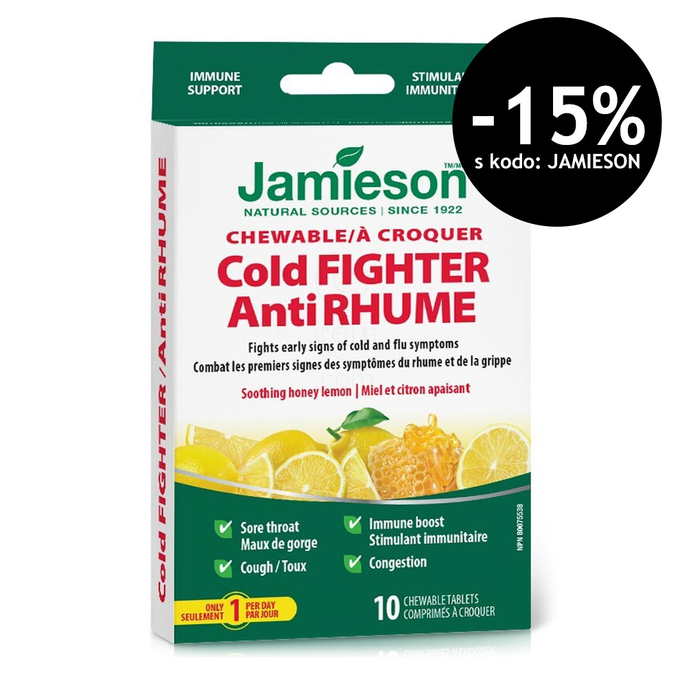 Jamieson Cold Fighter, žvečljive tablete (10 tablet)