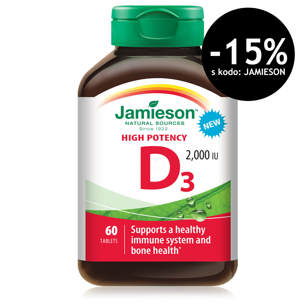 Jamieson Vitamin D 2000 I.E., tablete (60 tablet)