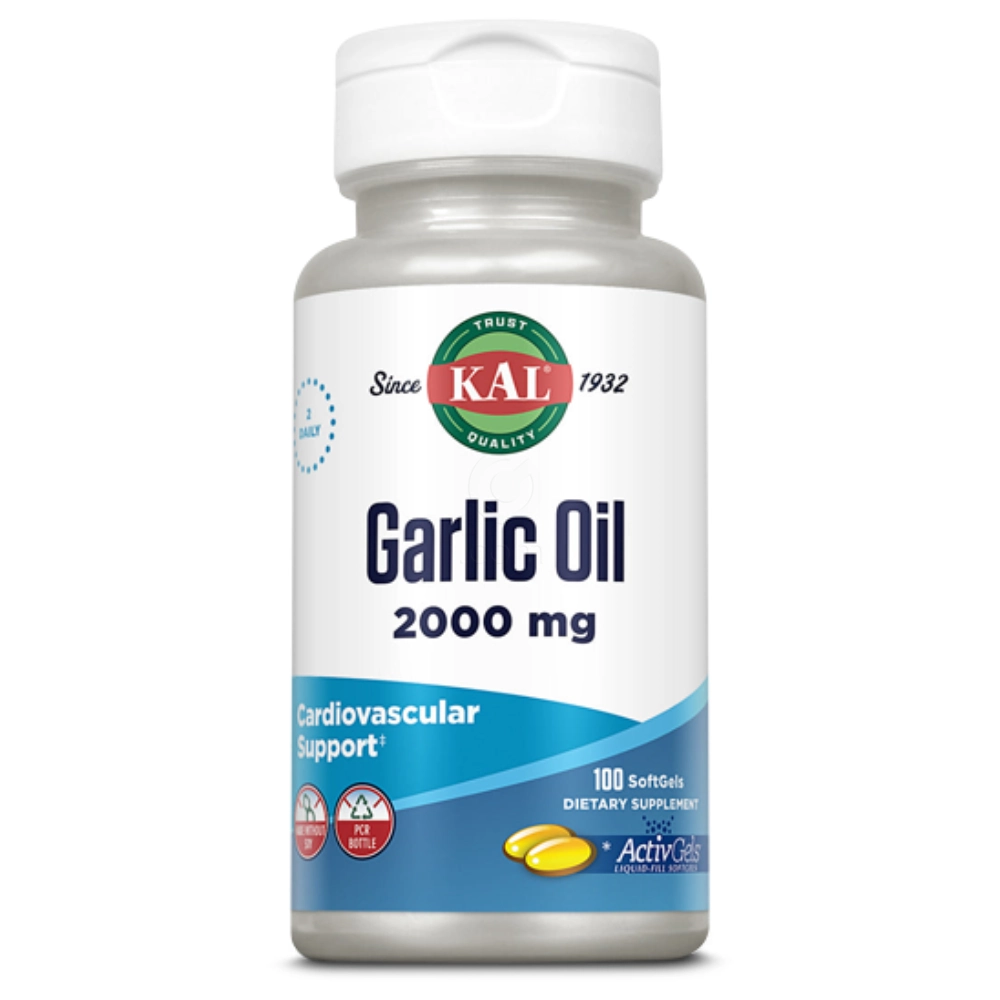 Kal Garlic Oil, česnovo olje kapsule (100 kapsul)