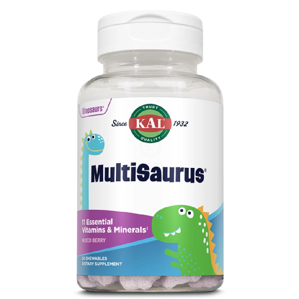 Kal MultiSaurus, žvečljive tablete (60 žvečljivih tablet)