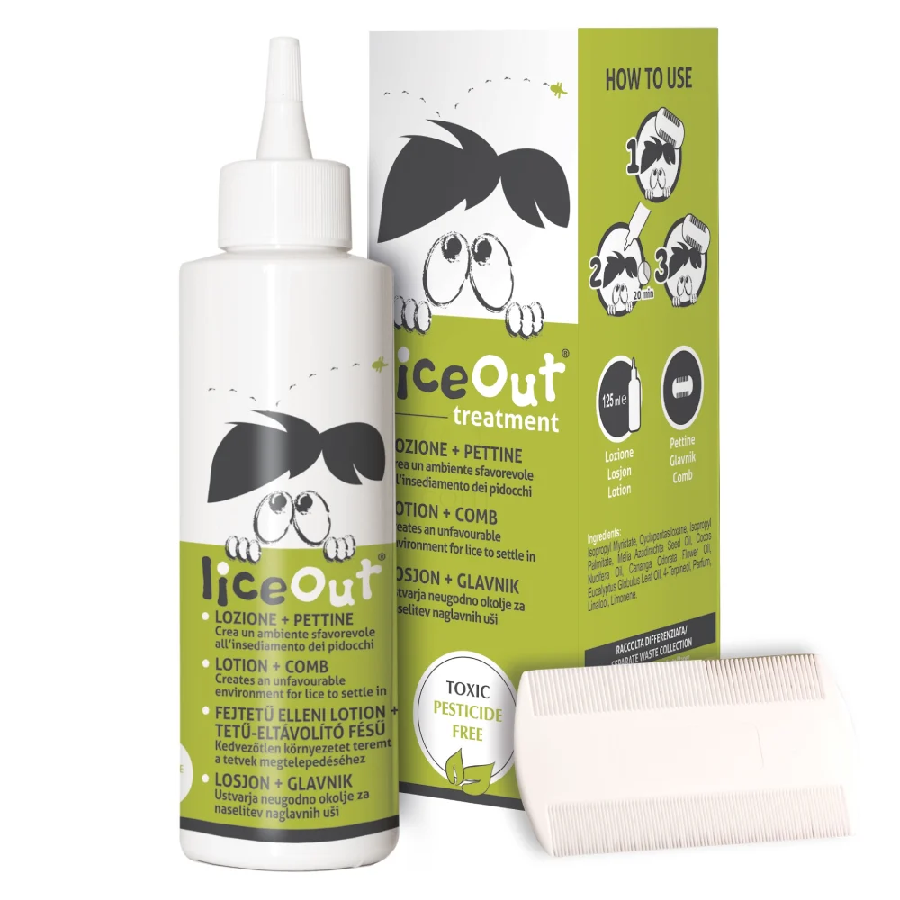 LiceOut, losjon za nego las (125 ml + glavnik)