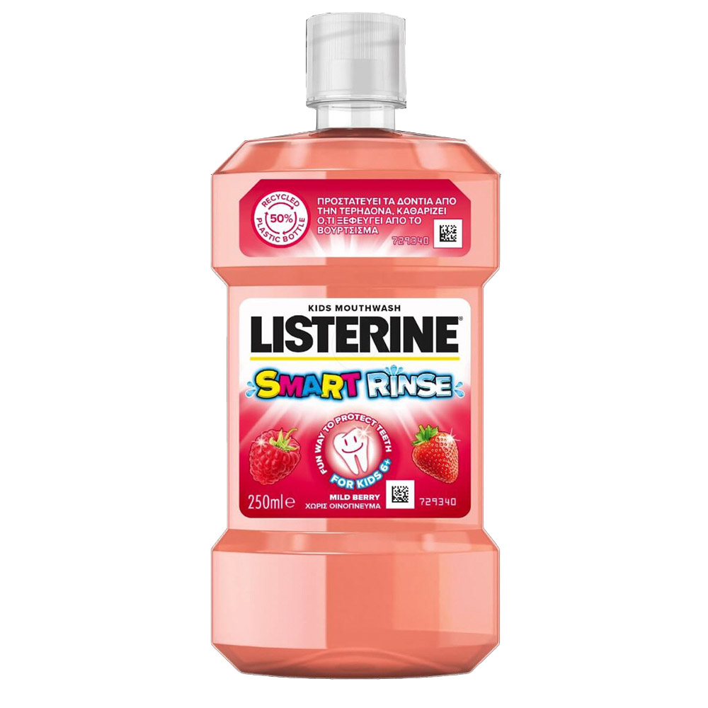 Listerine Kids Smart Rinse Berry, ustna voda (250 ml)