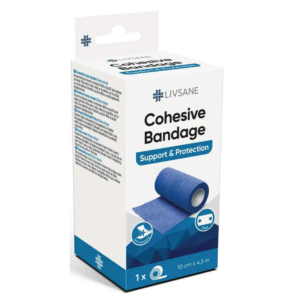 Livsane, samolepilni povoj - 10 cm x 4,5 m (1 povoj)