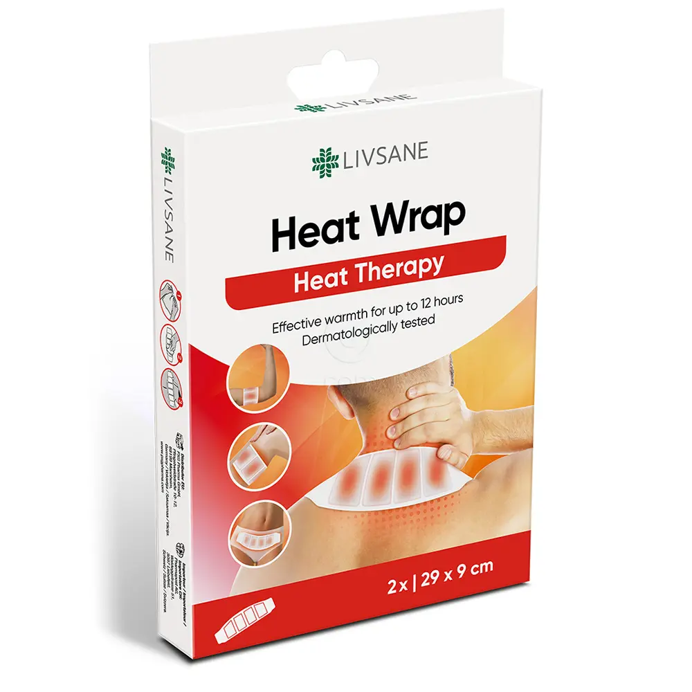 Livsane, toplotni povoj - 29 x 9 cm (2 povoja)