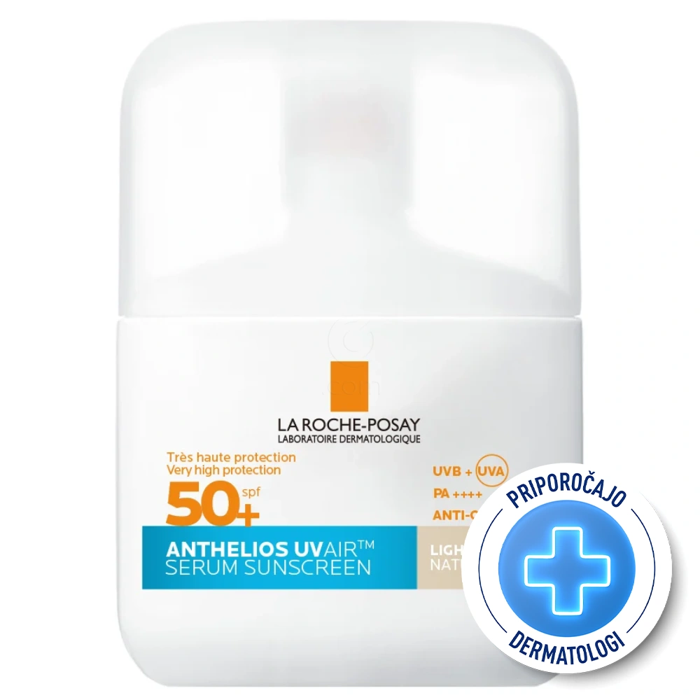 LRP Anthelios UVAir, dnevni tonirani serum za zaščito pred sonce - Light - ZF50+ (50 ml)