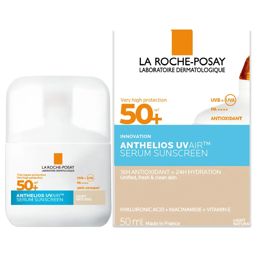 LRP Anthelios UVAir, dnevni tonirani serum za zaščito pred sonce - Light - ZF50+ (50 ml)