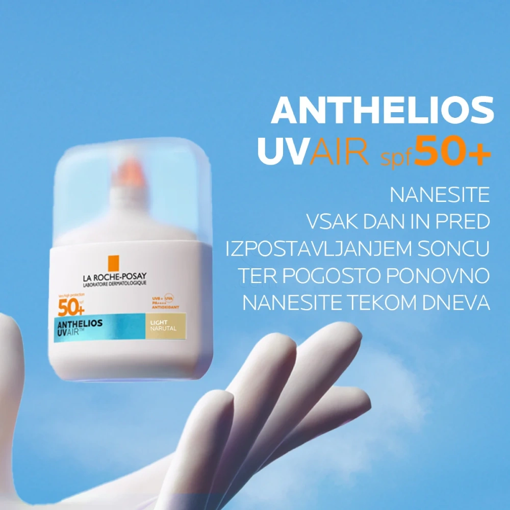 LRP Anthelios UVAir, dnevni tonirani serum za zaščito pred sonce - Light - ZF50+ (50 ml)