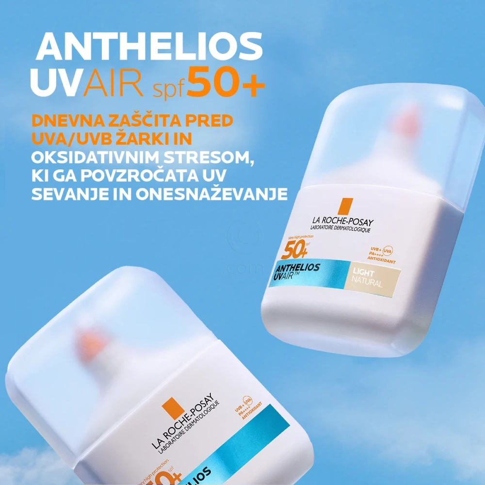 LRP Anthelios UVAir, dnevni tonirani serum za zaščito pred sonce - Light - ZF50+ (50 ml)