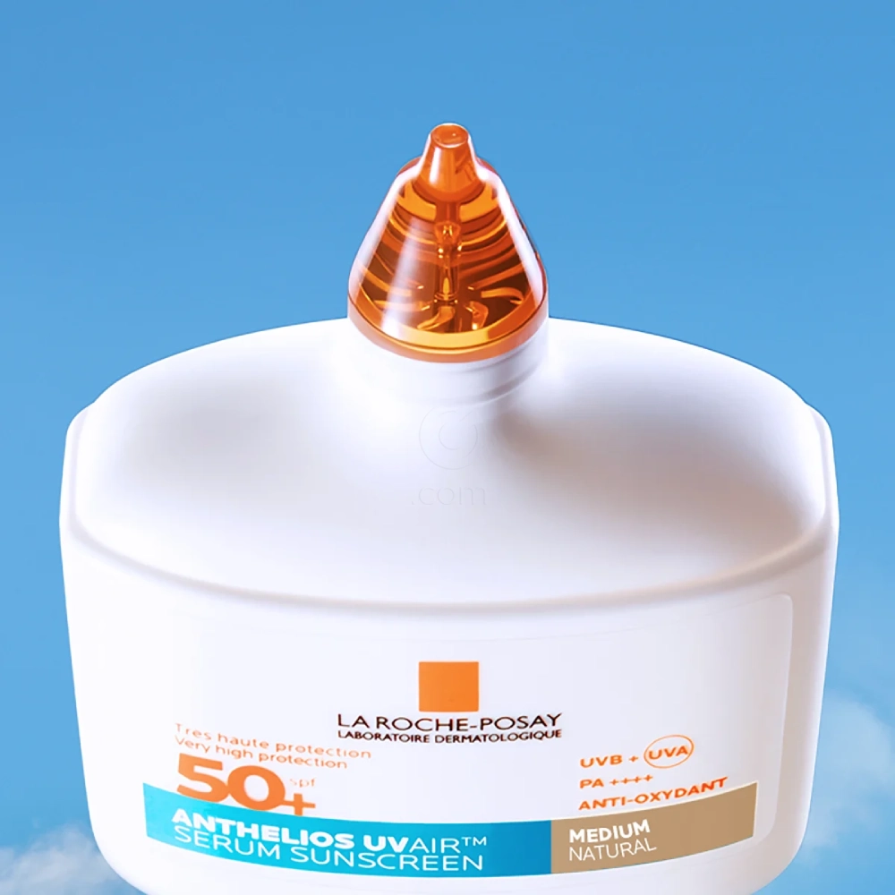 LRP Anthelios UVAir, dnevni tonirani serum za zaščito pred sonce - Medium - ZF50+ (50 ml)